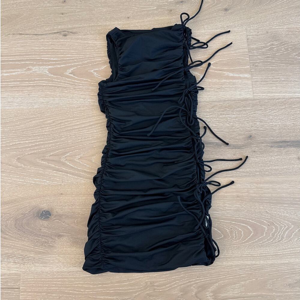 Beginning Boutique Mini Dress Side Ties Diva Size 0 Black